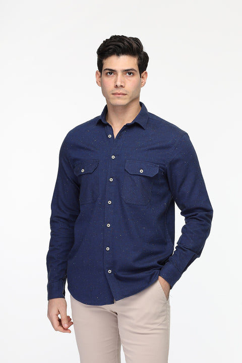 New Fit Shirt Dark Blue