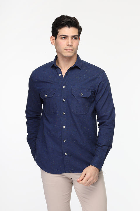 New Fit Shirt Dark Blue