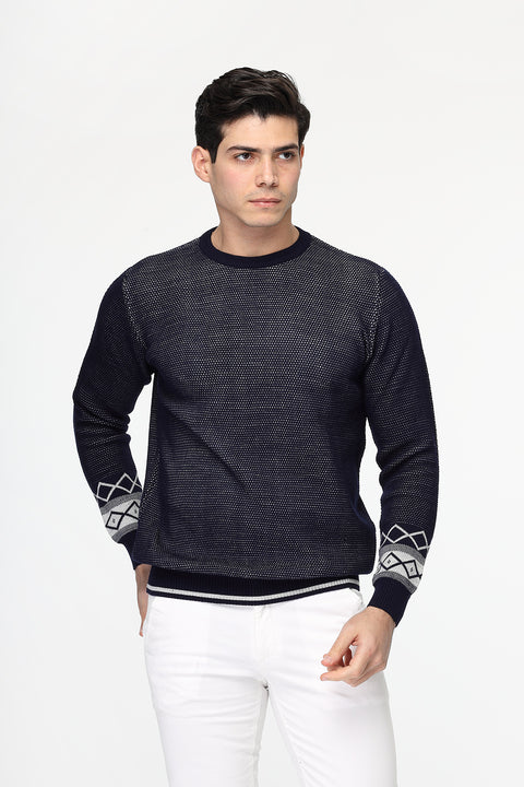 Regular Fit Pullover Dark Blue