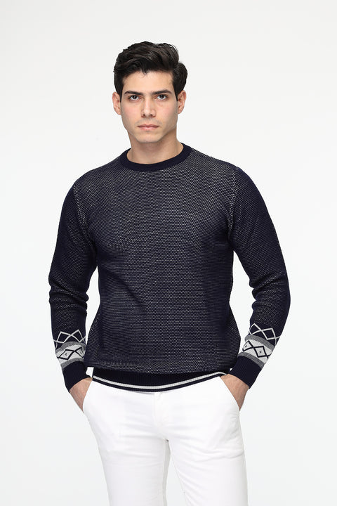 Regular Fit Pullover Dark Blue
