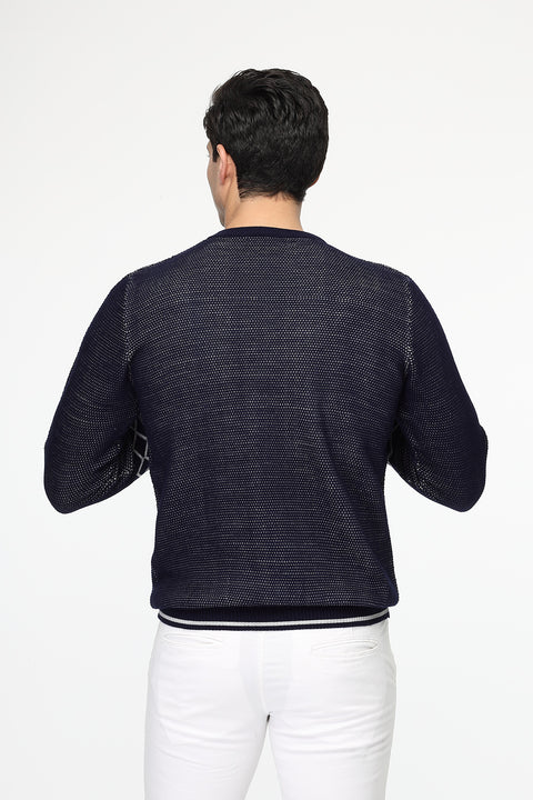 Regular Fit Pullover Dark Blue