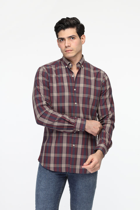 New Fit Shirt Maroon