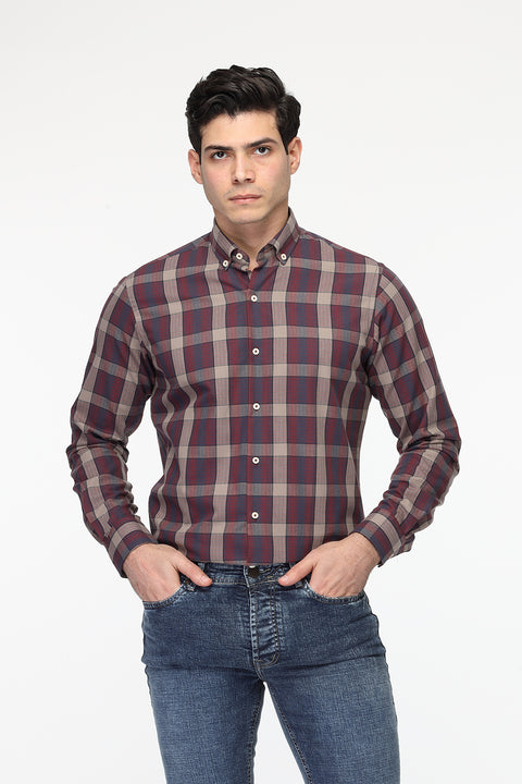 New Fit Shirt Maroon