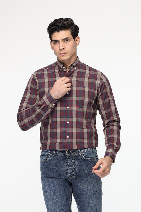 New Fit Shirt Maroon