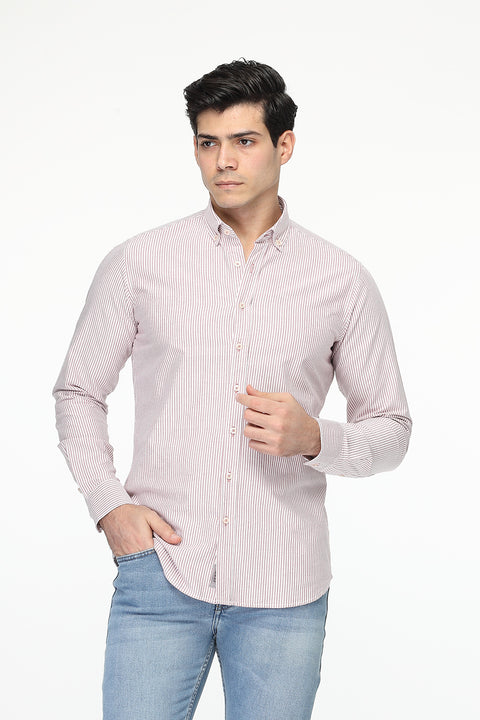 Semi Classic Shirt New fit Dark Red
