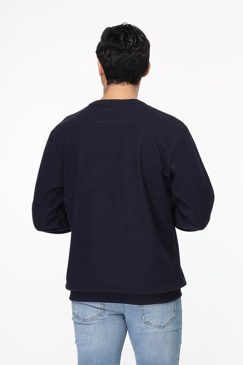 Regular Fit Sweat Shirt Dark Blue