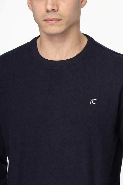 Regular Fit Sweat Shirt Dark Blue