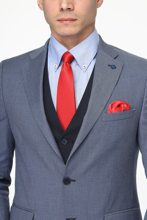 Slim Fit Suit Blue