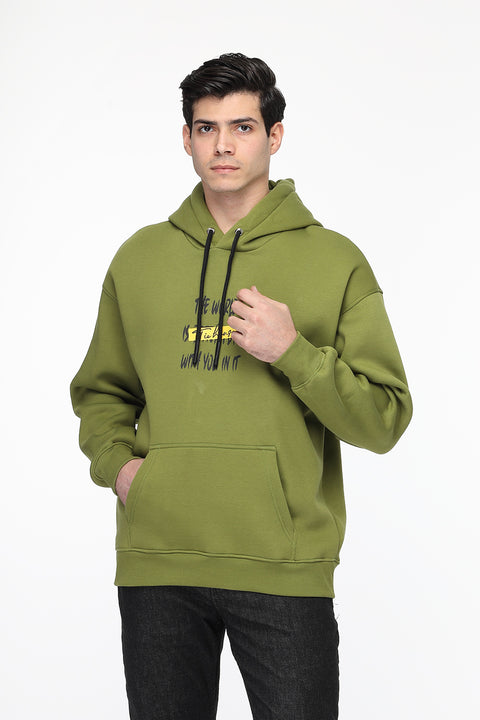 Over Size Sweat Shirt Green