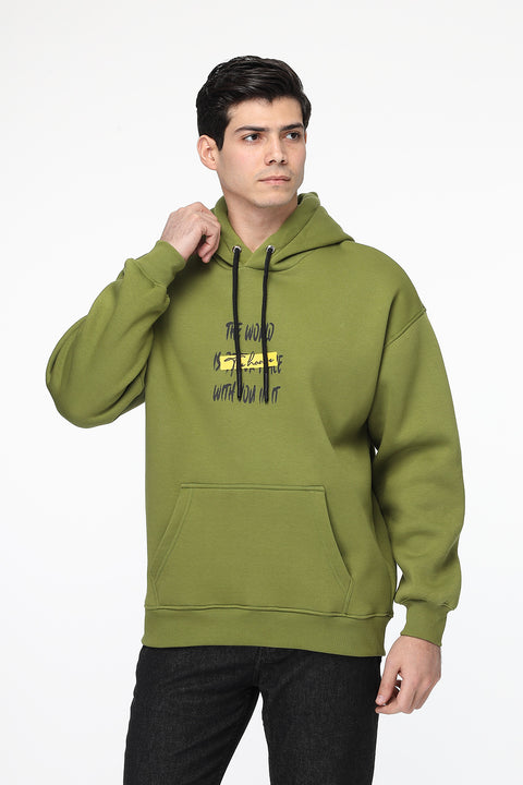 Over Size Sweat Shirt Green