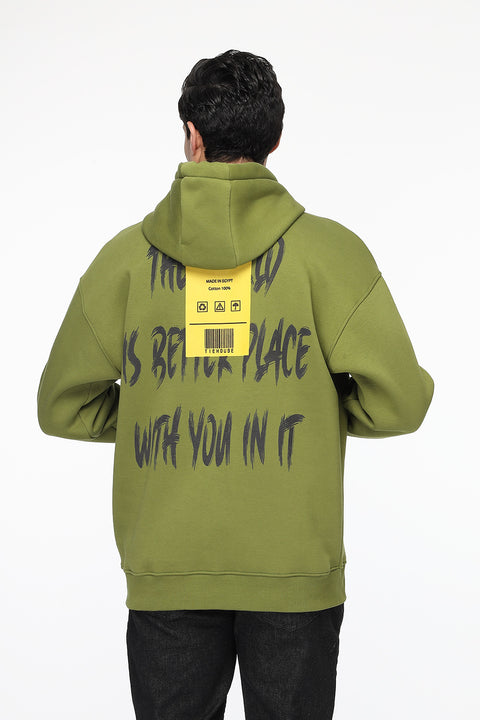 Over Size Sweat Shirt Green