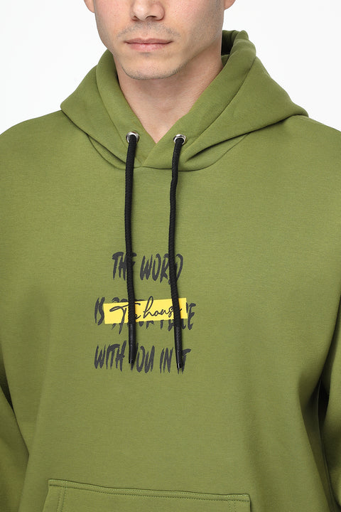 Over Size Sweat Shirt Green