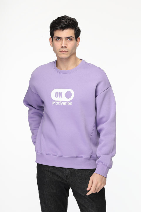 Relax Fit Sweat Shirt Purple