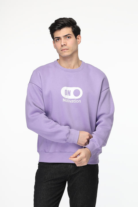 Relax Fit Sweat Shirt Purple