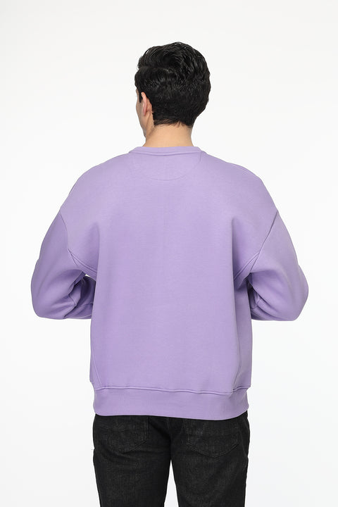 Relax Fit Sweat Shirt Purple