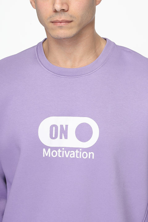 Relax Fit Sweat Shirt Purple