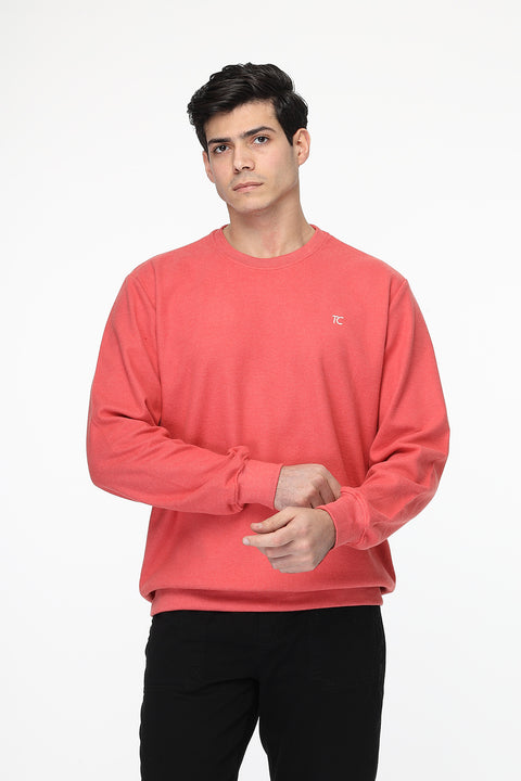 Regular Fit Sweat Shirt Pink