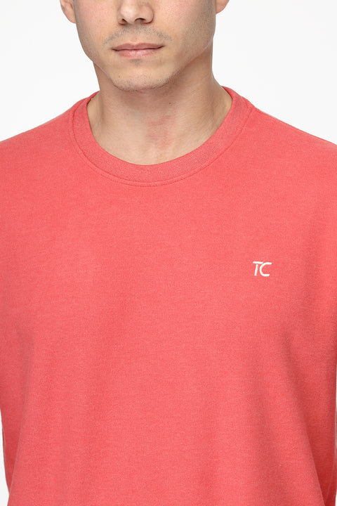 Regular Fit Sweat Shirt Pink