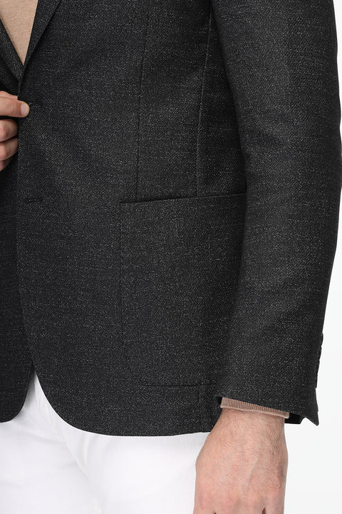 Slim Fit Blazer Dark Gray