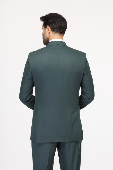 Slim Straight Fit Suit Green