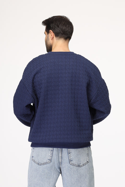 Relax Fit Sweat Shirt Dark Blue