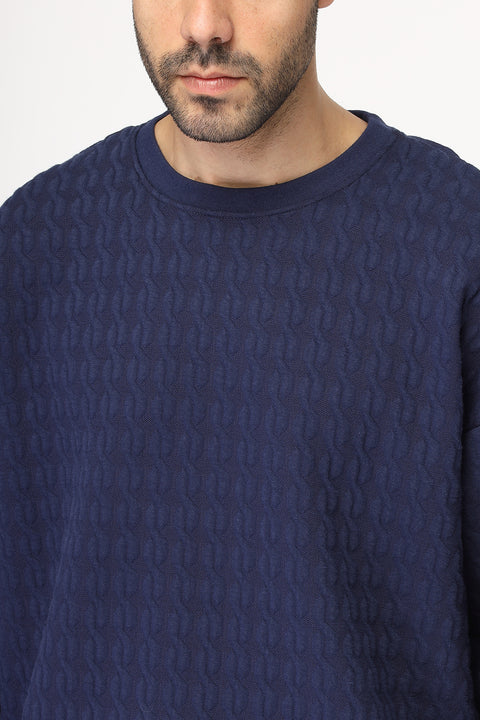 Relax Fit Sweat Shirt Dark Blue