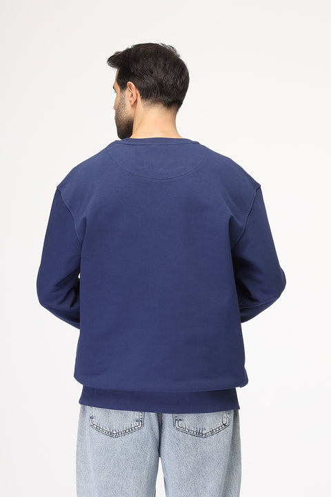 Over Size Sweat Shirt Dark Blue