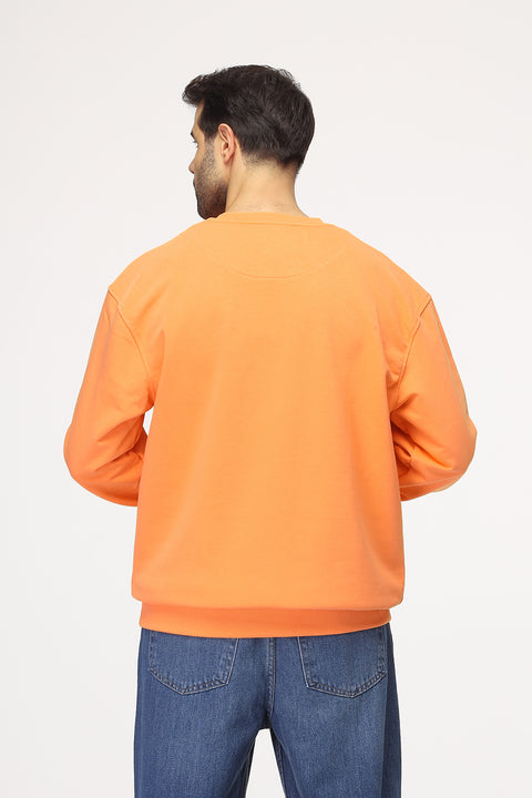 Over Size Sweat Shirt Orange
