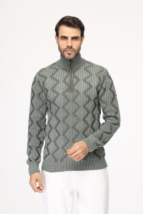 Regular Fit Pullover Green