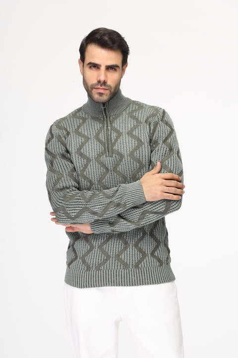 Regular Fit Pullover Green