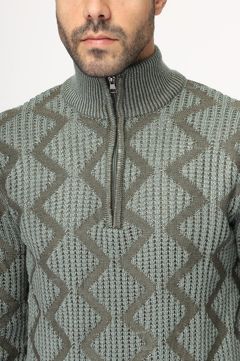 Regular Fit Pullover Green