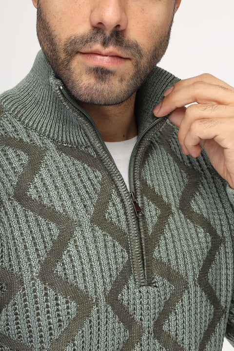 Regular Fit Pullover Green
