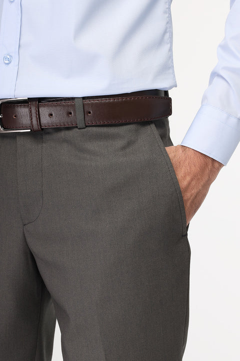 Slim  Straight Fit Classic Pants Green