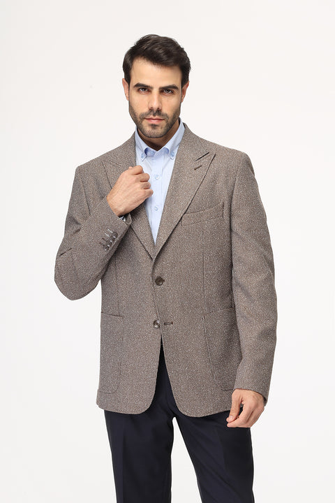 Regular Fit Blazer Brown