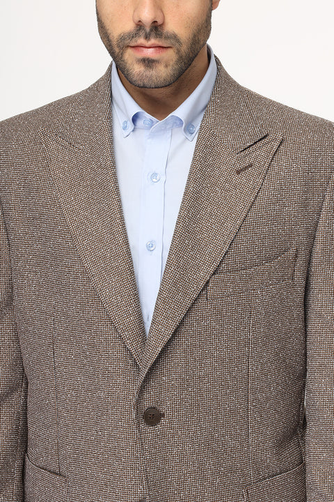 Regular Fit Blazer Brown