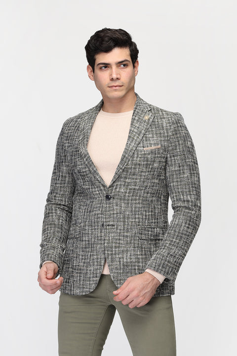 Slim Fit Blazer Green