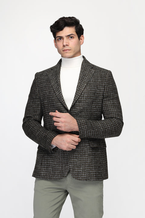 Regular Fit Blazer Green