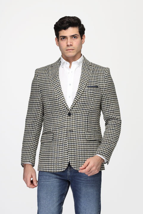 Regular Fit Blazer Green