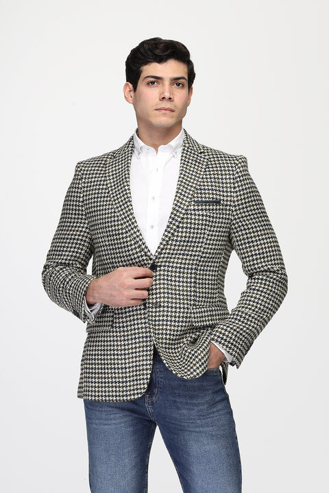 Regular Fit Blazer Green