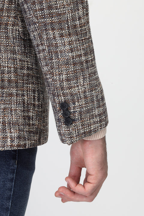 Slim Fit Blazer Beige