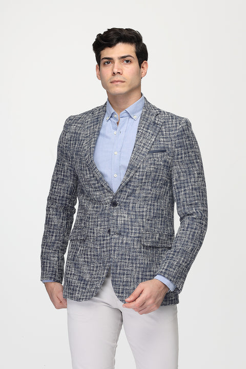 Slim Fit Blazer Blue