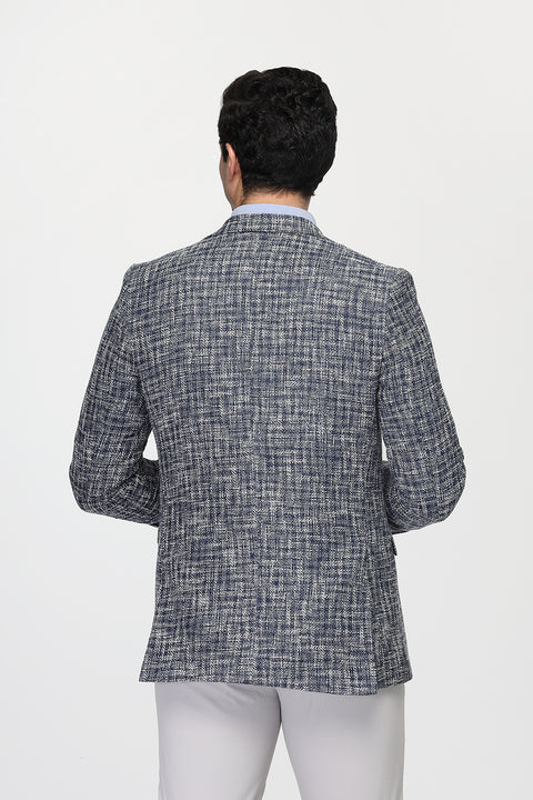 Slim Fit Blazer Blue