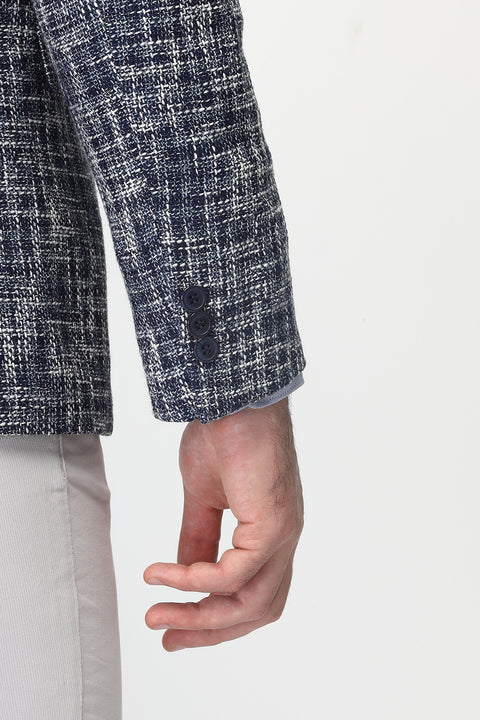 Slim Fit Blazer Blue