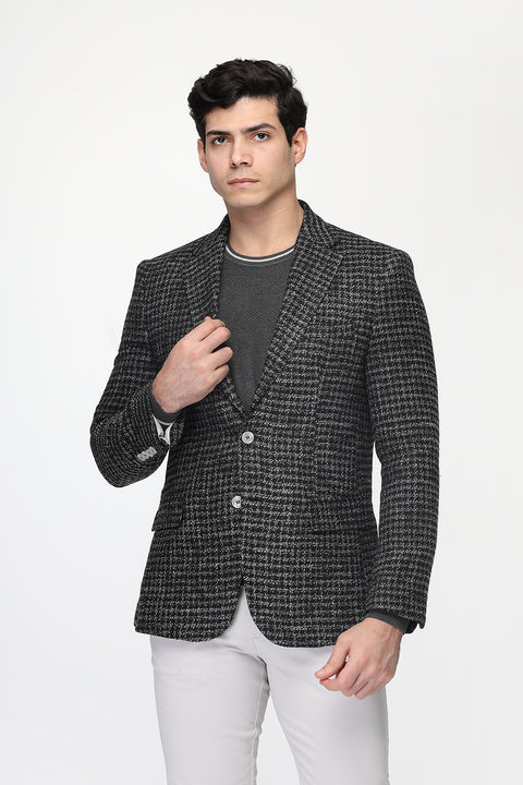 Regular Fit Blazer Dark Gray