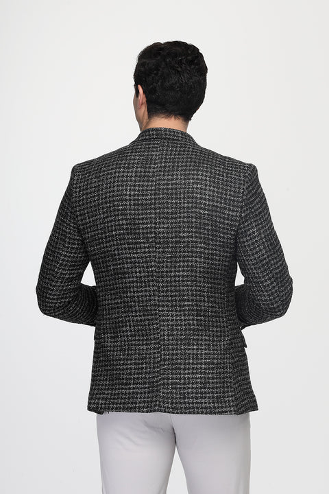 Regular Fit Blazer Dark Gray