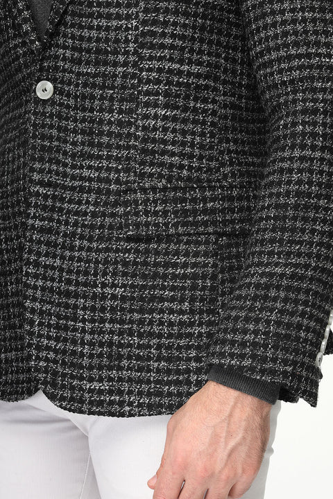 Regular Fit Blazer Dark Gray