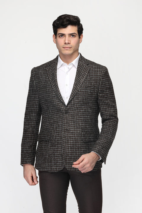 Regular Fit Blazer Brown