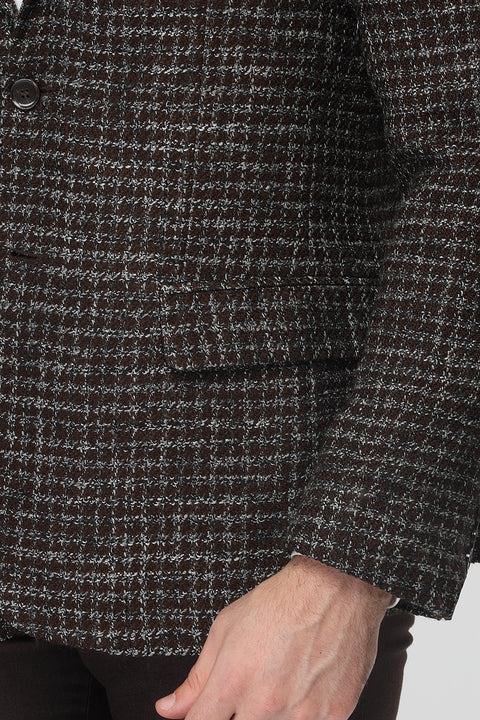 Regular Fit Blazer Brown