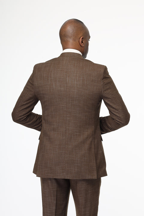 Slim Fit Suit Brown