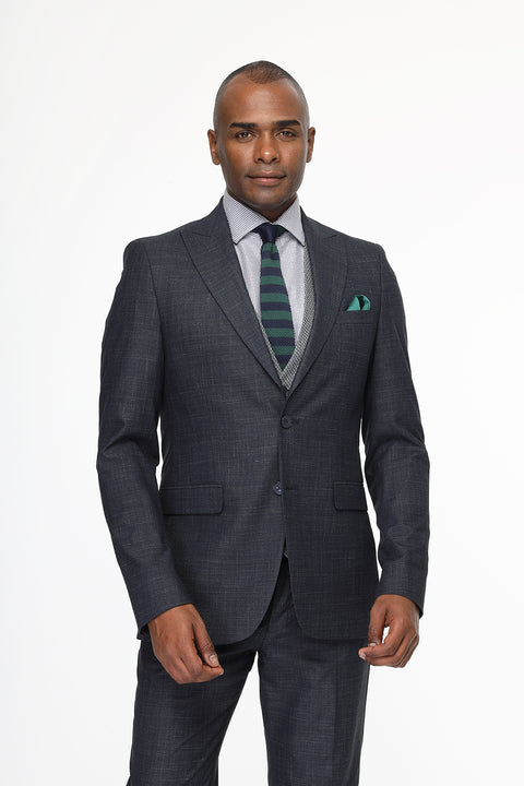 Slim Fit Suit Dark Blue